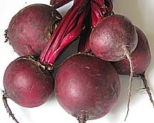 bunch of beetroot from the garden